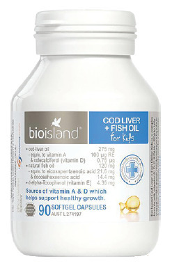 Chemist Warehouse Bio island cod liver + fish oil for kids 90 capsules offer