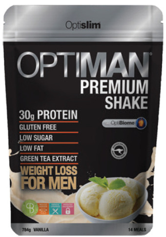 Optislim optiman premium shake vanilla shake 784g