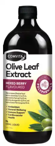 Chemist Warehouse Comvita olive leaf extract mixed berry 1 litre offer
