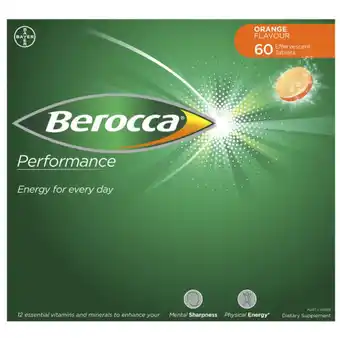 Chemist Warehouse Berocca performance energy vitamin orange effervescent tablets 60 pack offer