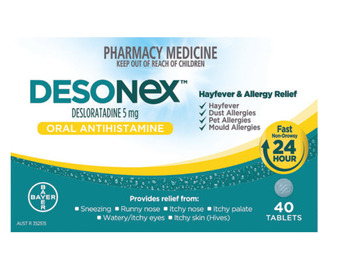 Chemist Warehouse Desonex hayfever & allergy relief 40 tablets offer