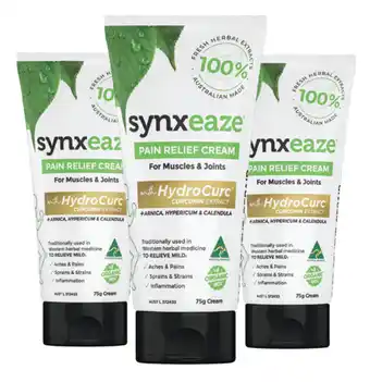 Chemist Warehouse Synxeaze pain relief cream 75g offer