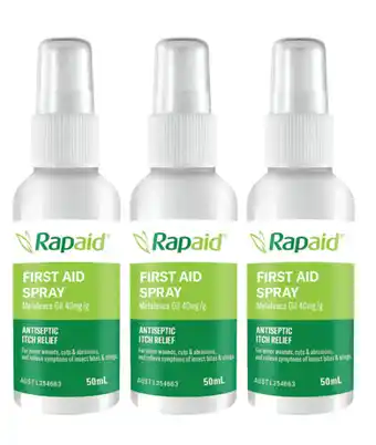 Chemist Warehouse Rapaid first aid spray 50ml offer