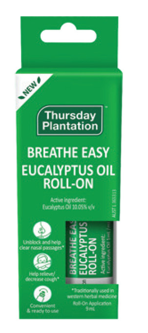 Chemist Warehouse Thursday plantation breathe easy eucalyptus oil roll on 9ml offer
