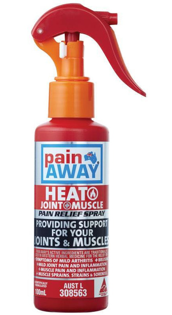 Pain away heat joint & muscle pain relief spray 100ml