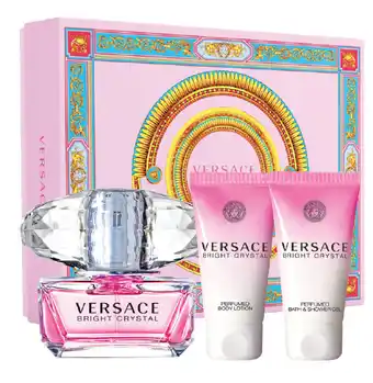 Versace bright crystal 50ml edt 3 piece set
