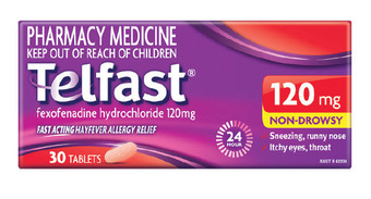 Chemist Warehouse Telfast 120mg 30 tablets offer