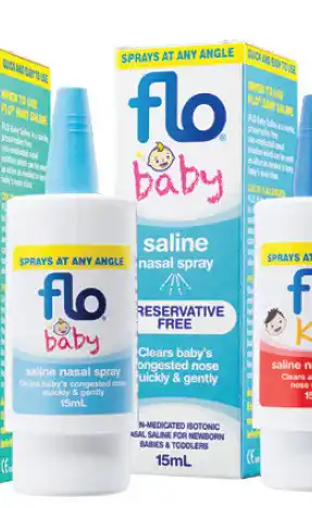 Chemist Warehouse Flo baby saline + nasal spray 15ml offer