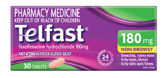 Chemist Warehouse Telfast 180mg 30 tablets offer