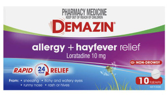 Chemist Warehouse Demazin allergy + hayfever relief 10 tablets offer