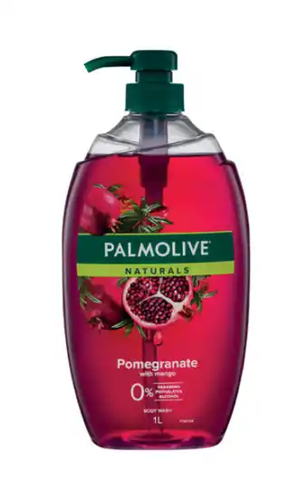 Chemist Warehouse Palmolive naturals body wash pomegranate with mango shower gel 1l offer