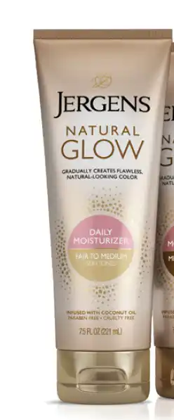 Chemist Warehouse Jergens natural glow daily moisturiser fair to medium skin tones 221ml offer