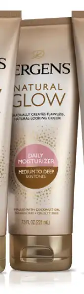 Jergens natural glow daily moisturiser medium to deep skin tones 221ml