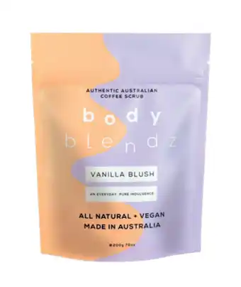 Chemist Warehouse Body blendz body coffee scrub vanilla blush 200g offer
