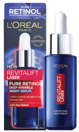 Chemist Warehouse L'oreal paris laser pure retinol night serum 30ml offer