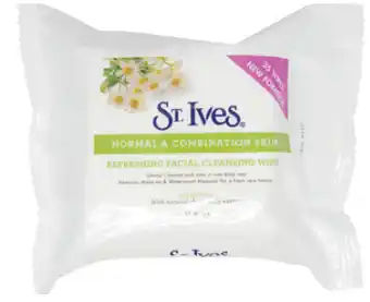 St. ives normal & combination skin facial cleansing wipes 35 pack