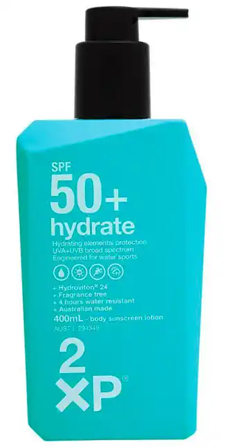 Chemist Warehouse 2xp spf 50+ hydrate lotion 400ml offer