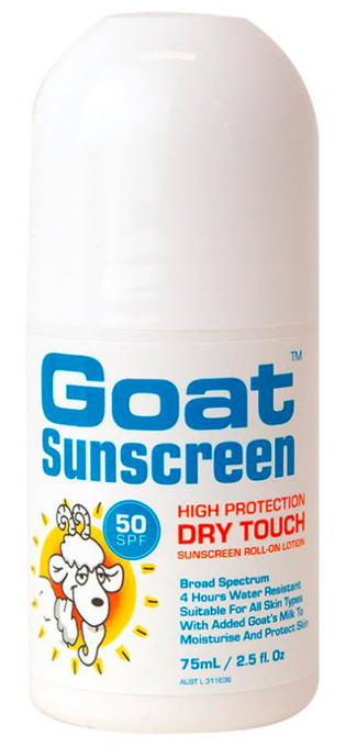 Chemist Warehouse Goat sunscreen dry touch roll on 75ml offer