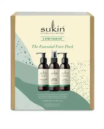 Chemist Warehouse Sukin signature essential 3 step face gift set offer