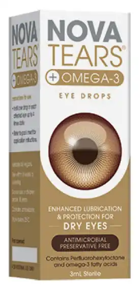 Chemist Warehouse Nova tears + omega-3 eye drops 3ml offer