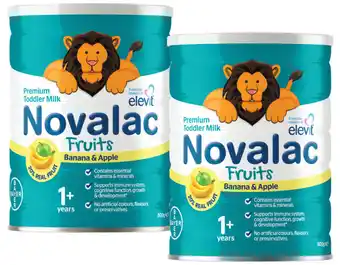 Novalac fruits premium toddler milk drink banana & apple 800g