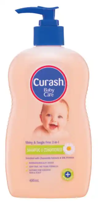 Chemist Warehouse Curash babycare shampoo & conditioner 400ml offer