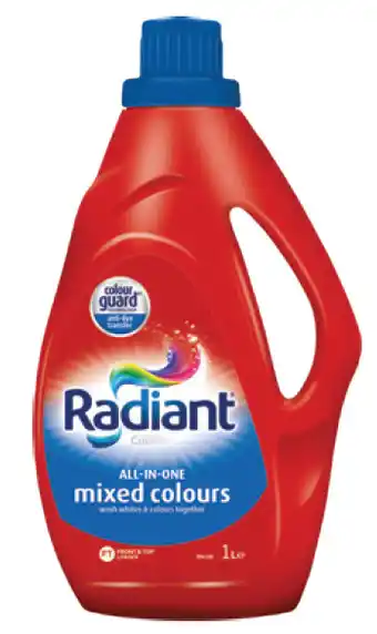 Radiant laundry detergent mixed colour 1 litre