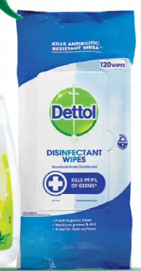 Chemist Warehouse Dettol disinfectant surface cleaning wipes 120 pack offer