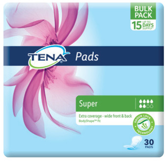 Chemist Warehouse Tena pads super 30 pack offer