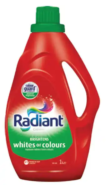 Chemist Warehouse Radiant laundry detergent whites or colours 1 litre offer