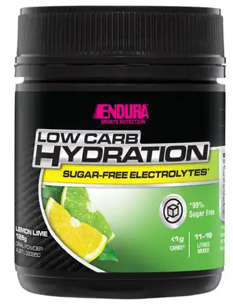 Chemist Warehouse Endura low carb fuel lemon lime 128g offer