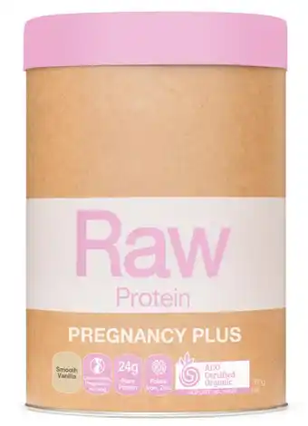 Amazonia raw protein pregnancy plus smooth vanilla 750g