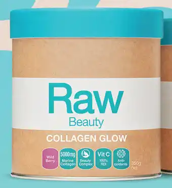 Amazonia raw beauty collagen glow wild berry 350g