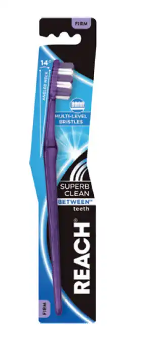 Reach toothbrush between superb clean firm