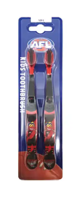 Chemist Warehouse Afl kids toothbrush essendon bombers twin pack offer