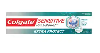 Chemist Warehouse Colgate sensitive pro-relief extra protect sensitive teeth pain fluoride toothpaste 110g offer