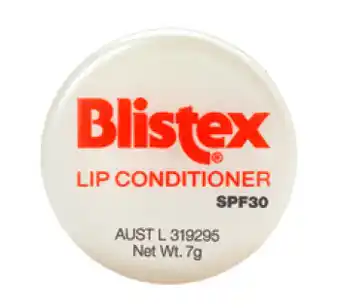 Chemist Warehouse Blistex lip conditioning spf 30 7g pot offer