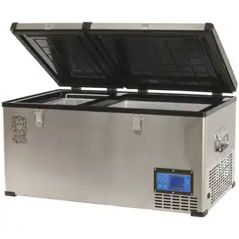 Road Tech Marine Brass monkey stainless steel dual zone fridge freezer - 80l offer