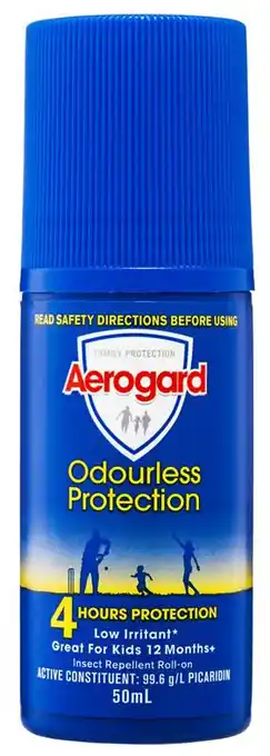 My Chemist Aerogard odourless insect repellant 50ml roll on offer