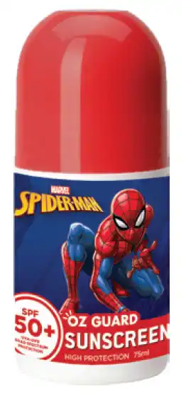Oz guard spf 50+ spider man 75ml roll on