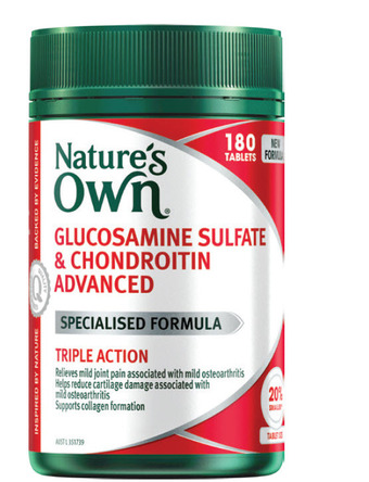 My Chemist Nature’s own glucosamine sulfate & chondroitin advanced 180 tablets offer