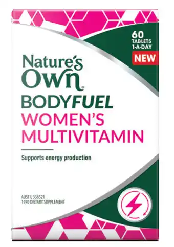 My Chemist Nature’s own bodyfuel women's multivitamin 60 tablets offer
