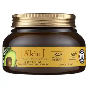 My Chemist Akin daily shine hair mask tub 200g offer