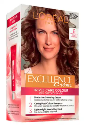 My Chemist L'oreal excellence creme 6 light brown hair colour offer