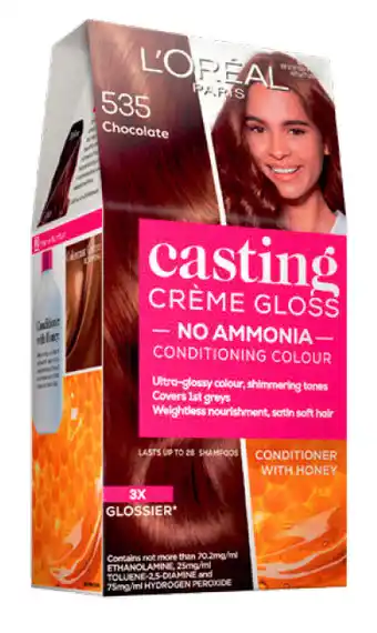 L'oreal paris casting creme gloss semi-permanent hair colour - 535 chocolate (ammonia free)
