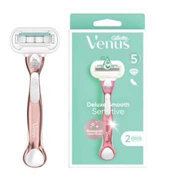 My Chemist Gillette venus deluxe smooth sensitive rose gold + 2 blade refills offer