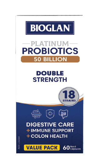 My Chemist Bioglan platinum probiotics 50 billion double strength 60 capsules offer