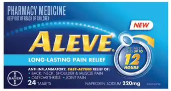 Aleve 12 hour 24 tablets