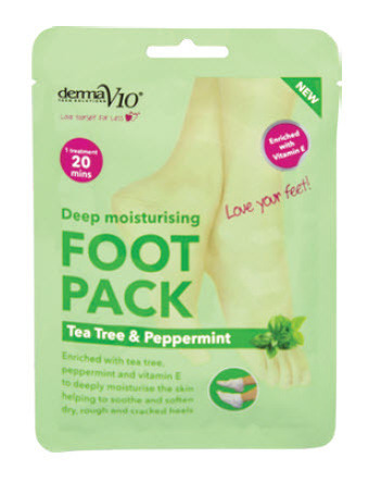 My Chemist Derma v10 moisturising foot mask tea tree & peppermint offer