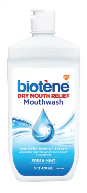My Chemist Biotene dry mouth relief mouthwash fresh mint 470ml offer